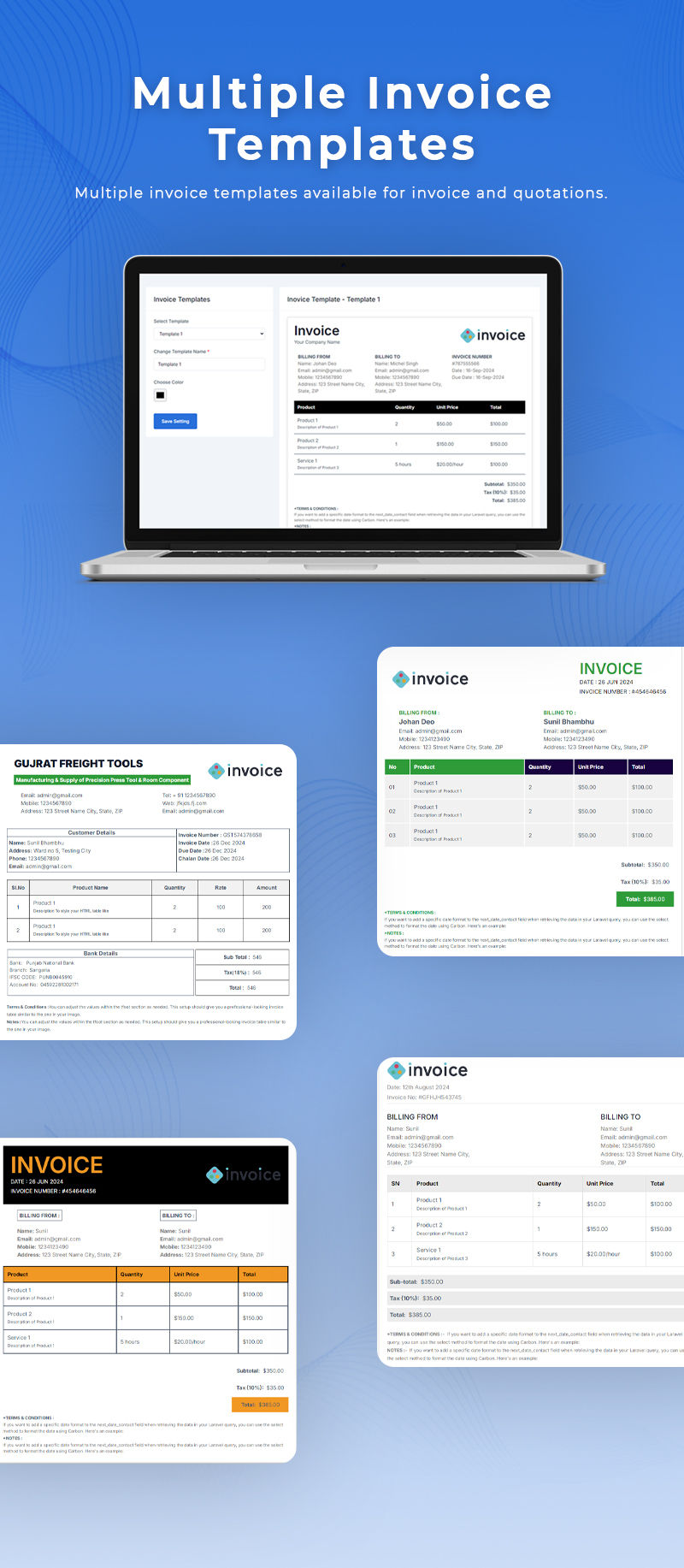 Easy Invoice Pro - SaaS invoicing system (ionic 6 & Laravel) Web and Mobile App (Android & ios) - 4