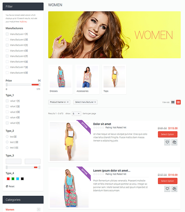 Flatastic Responsive Multipurpose VirtueMart Theme
