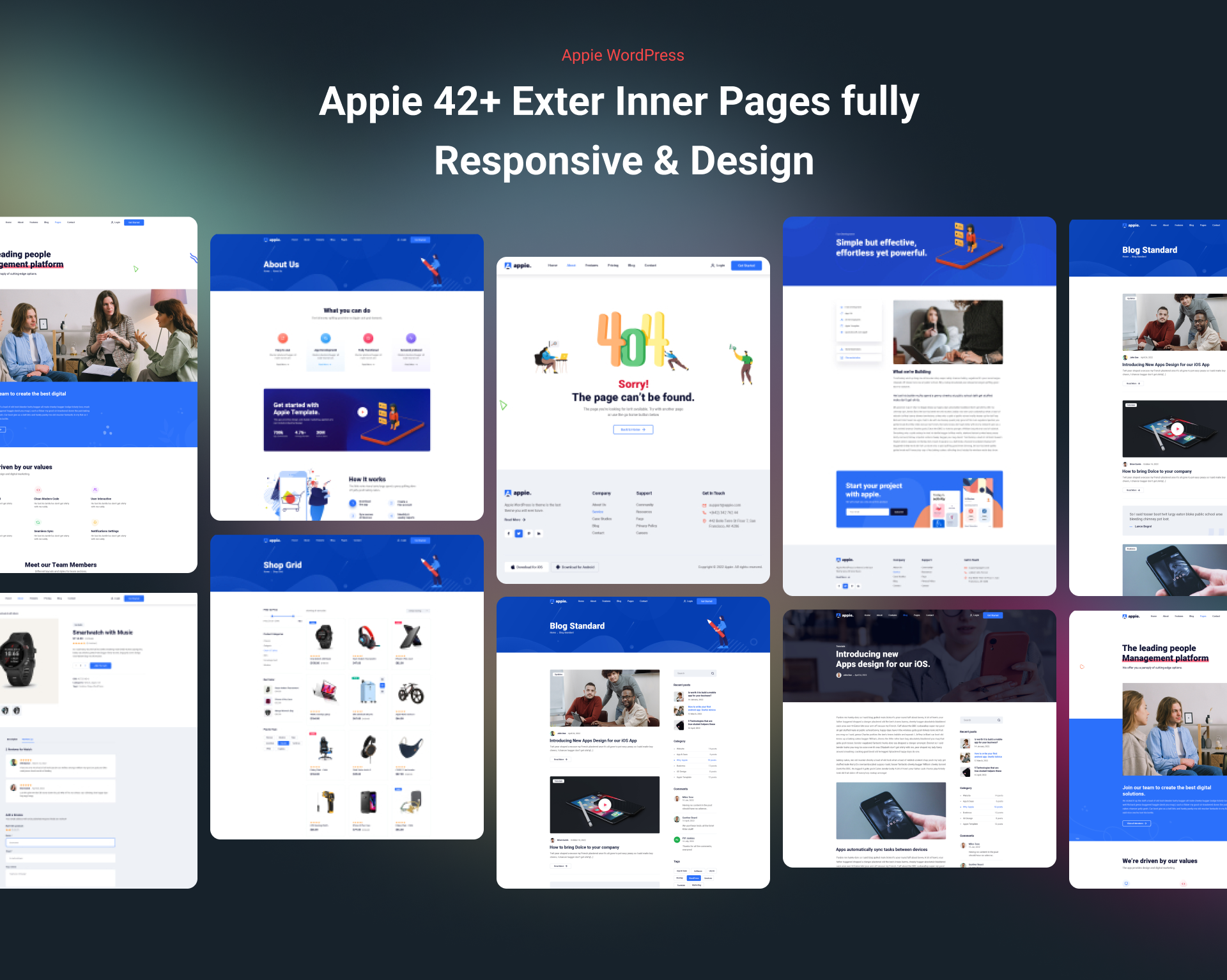 Appie - App Landing Page WordPress Theme