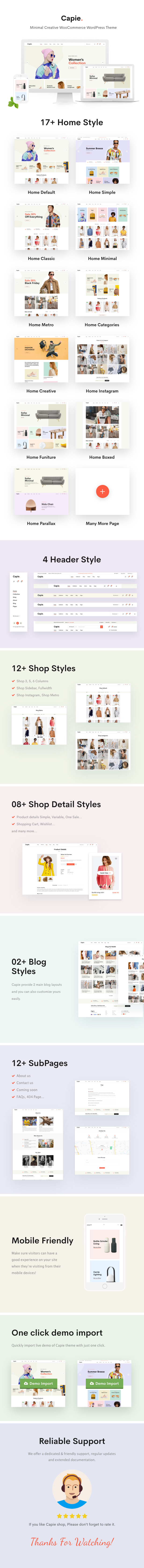 Capie - Minimal Creative WooCommerce WordPress Theme - 4