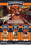 Restaurant Steakhouse Promotion Flyer Template