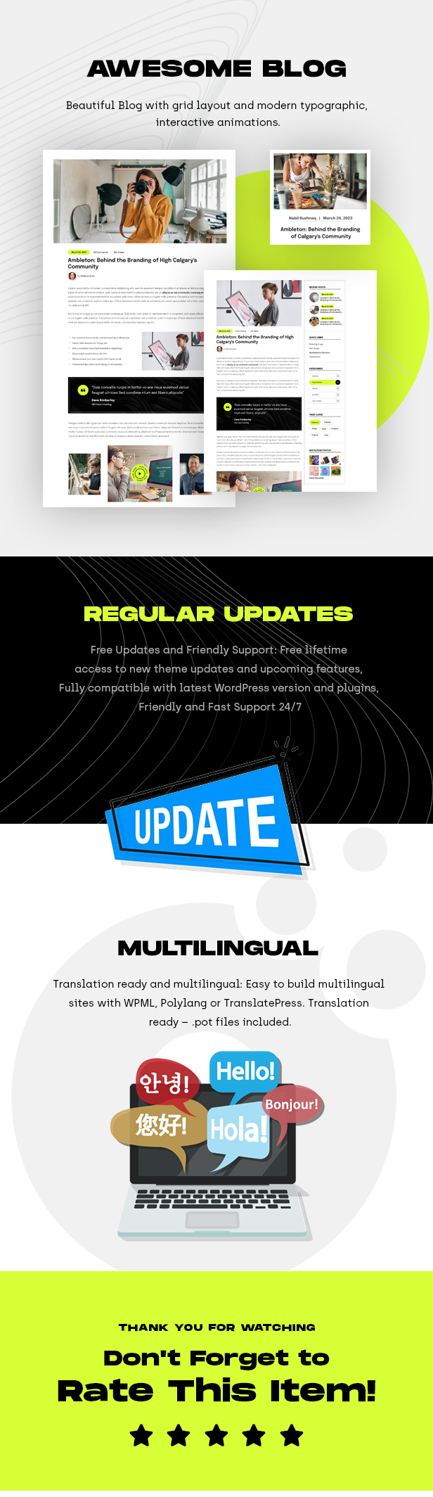 Onovo Portfolio Agency WordPress Theme - Description 5