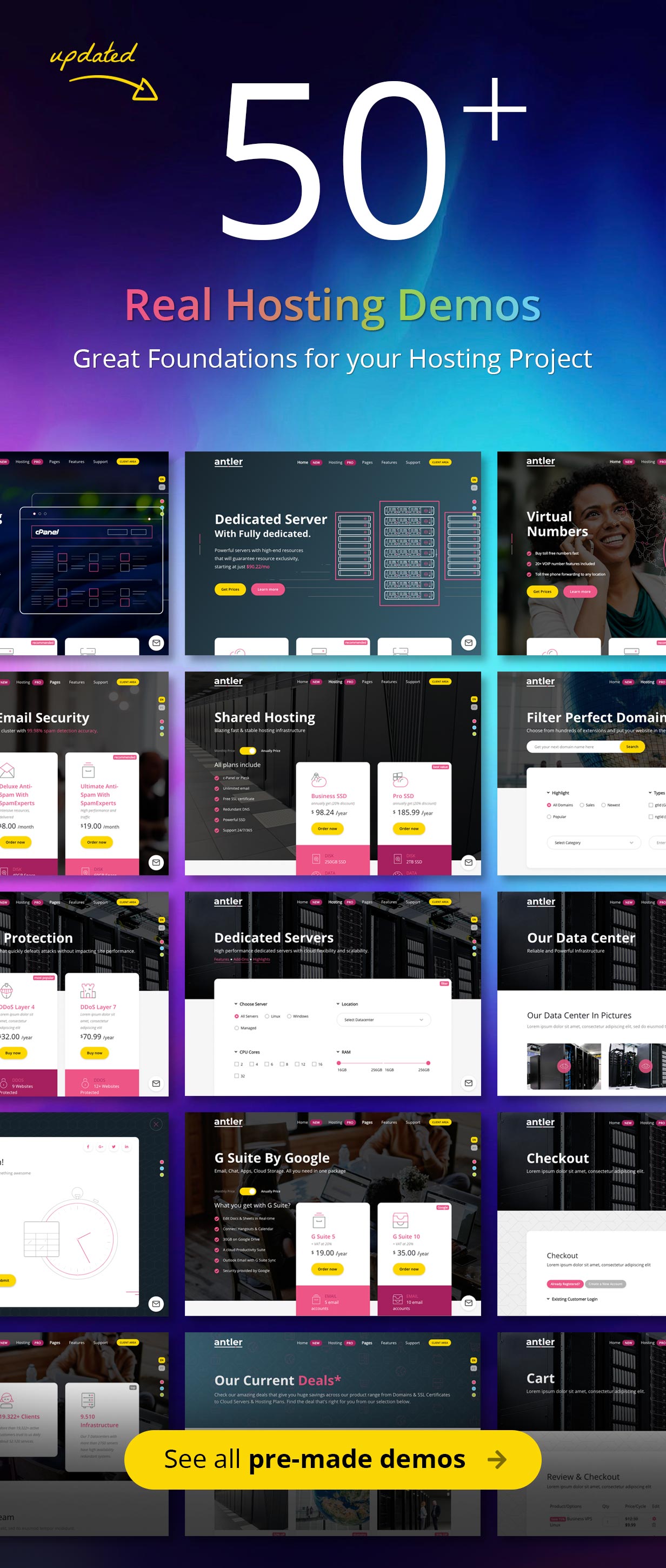 Antler - Hosting Provider & WHMCS Template by inebur | ThemeForest
