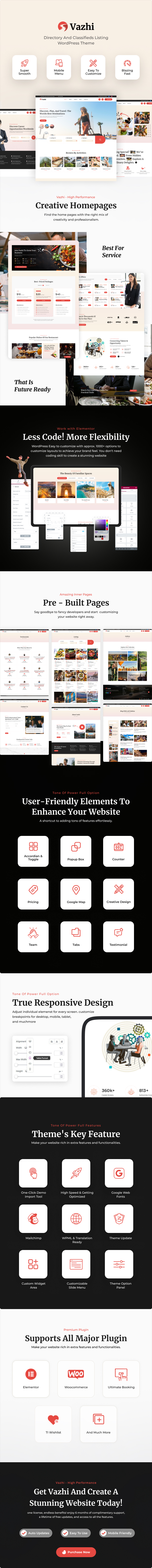 Vazhi - Directory and Classifieds Listing WordPress Theme - 1