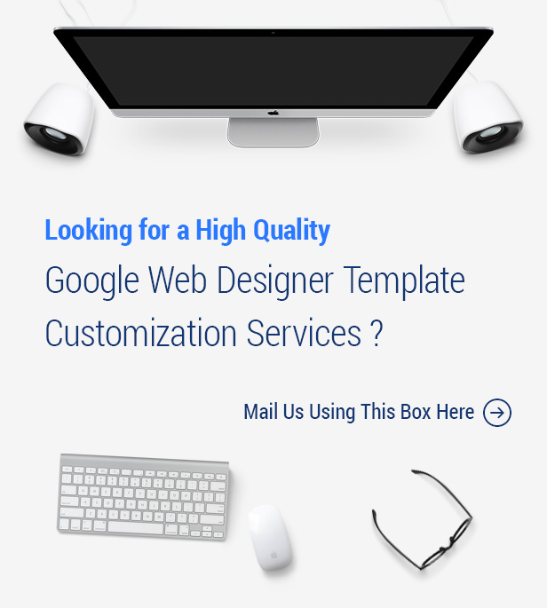 Perofessional Google Web Designer Template Customization Services