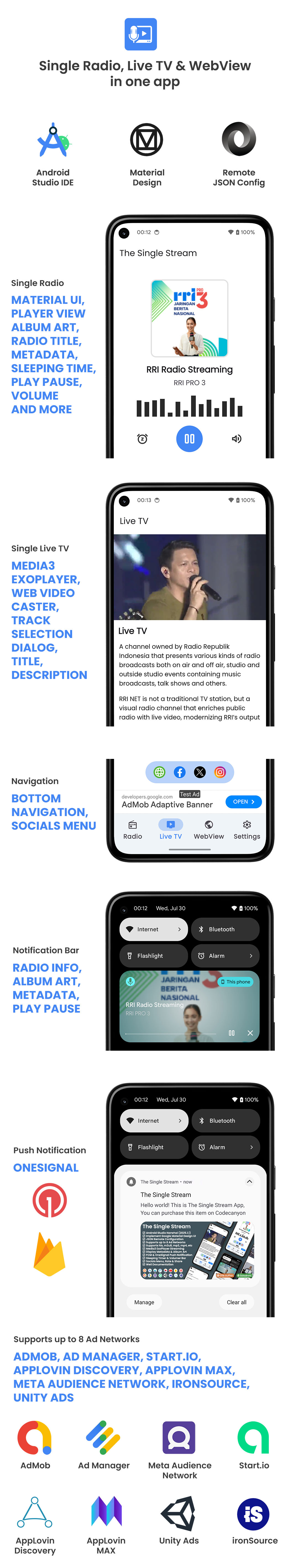The Single Stream - Single Radio, Live TV & WebView App - 3