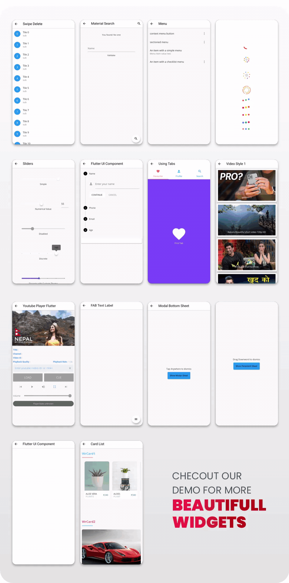 SmartKit - Flutter 2.0 Full UI kit | UI Component | Flutter Material Widget | Integration - 24