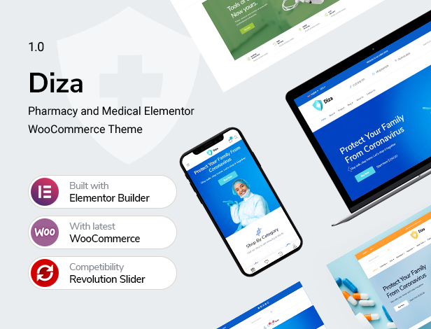 Diza - Pharmacy Store Elementor WooCommerce Theme - 5