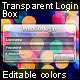 Transparent Login Box - GraphicRiver Item for Sale