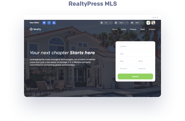 Realtypress MLS Canada real estate wordpress theme