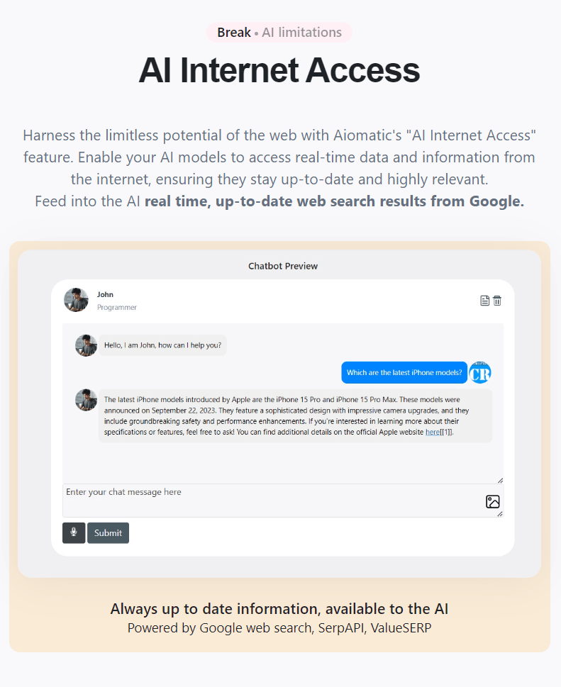 AI internet access