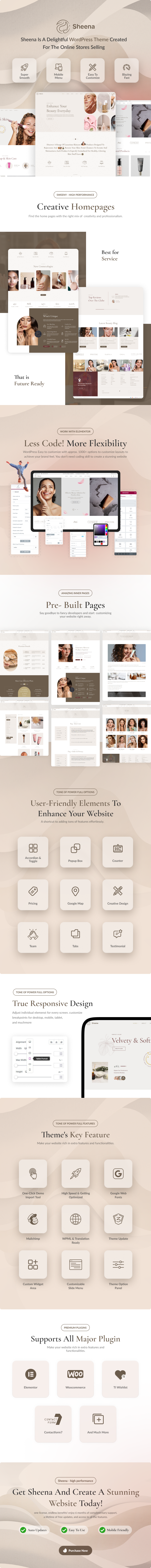 Sheena - Beauty & Cosmetic WooCommerce Theme - 1