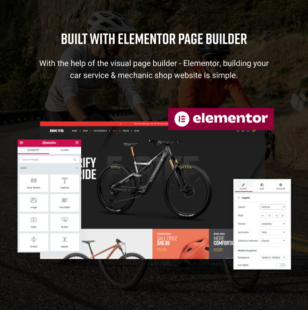 Bikys - Bike & Accessories Woocommerce Theme