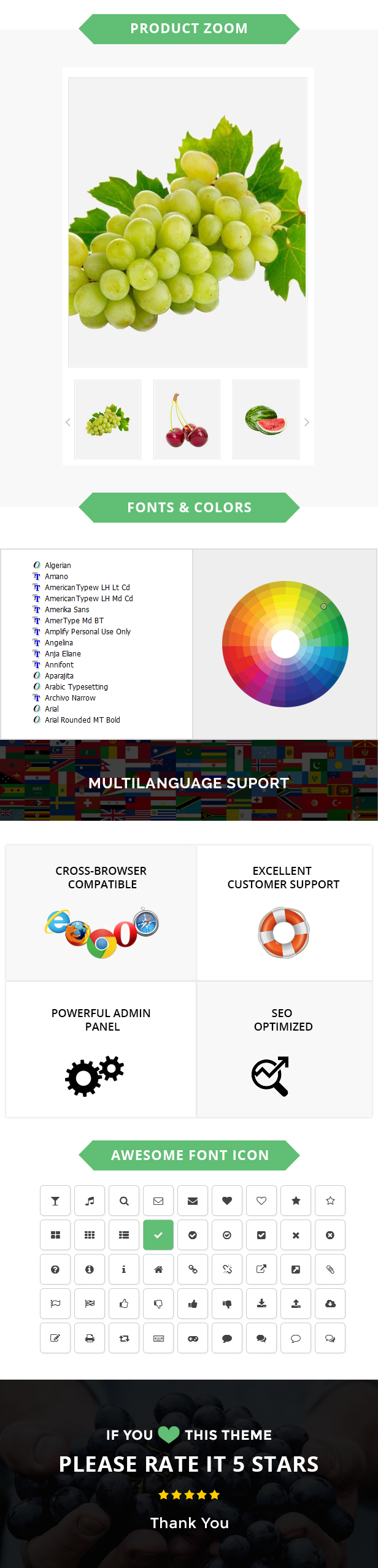 online fruits store theme