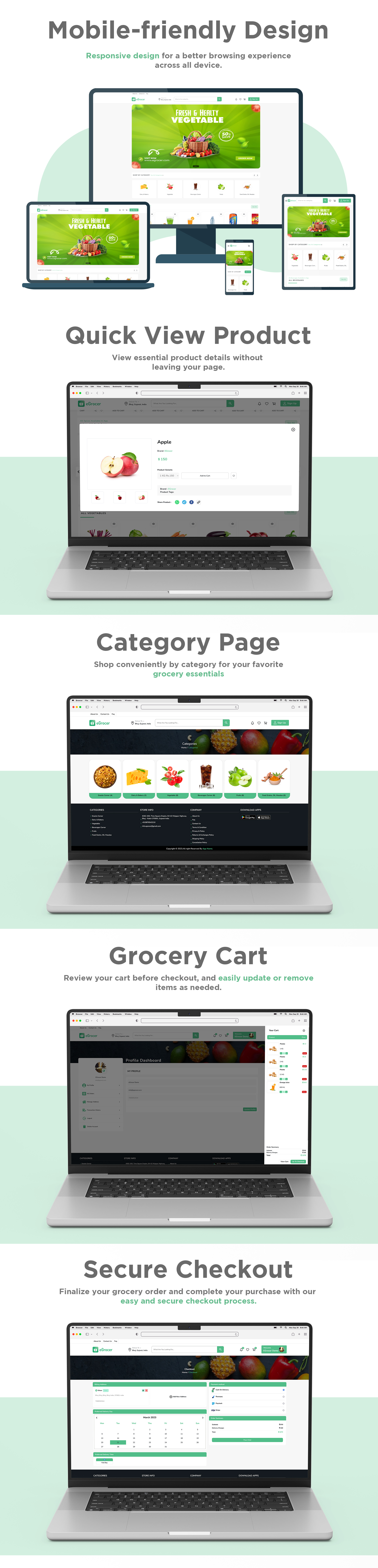 eGrocer - Online Multi Vendor Grocery Store, eCommerce Marketplace Flutter Full App with Admin Panel - 20