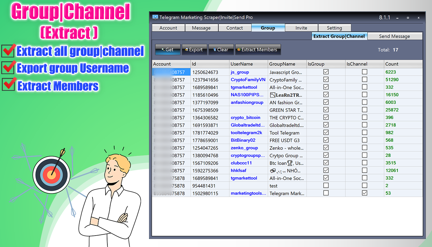 Telegram Marketing Scraper and Invite Bulk Sender Pro telegram, telegram bot, telegram bulk invite, telegram bulk join, telegram bulk sender, Telegram extract member, telegram invite, telegram market, telegram Scrape member, telegram scraper, telegram scraper group, telegram scraper member, telegram sender