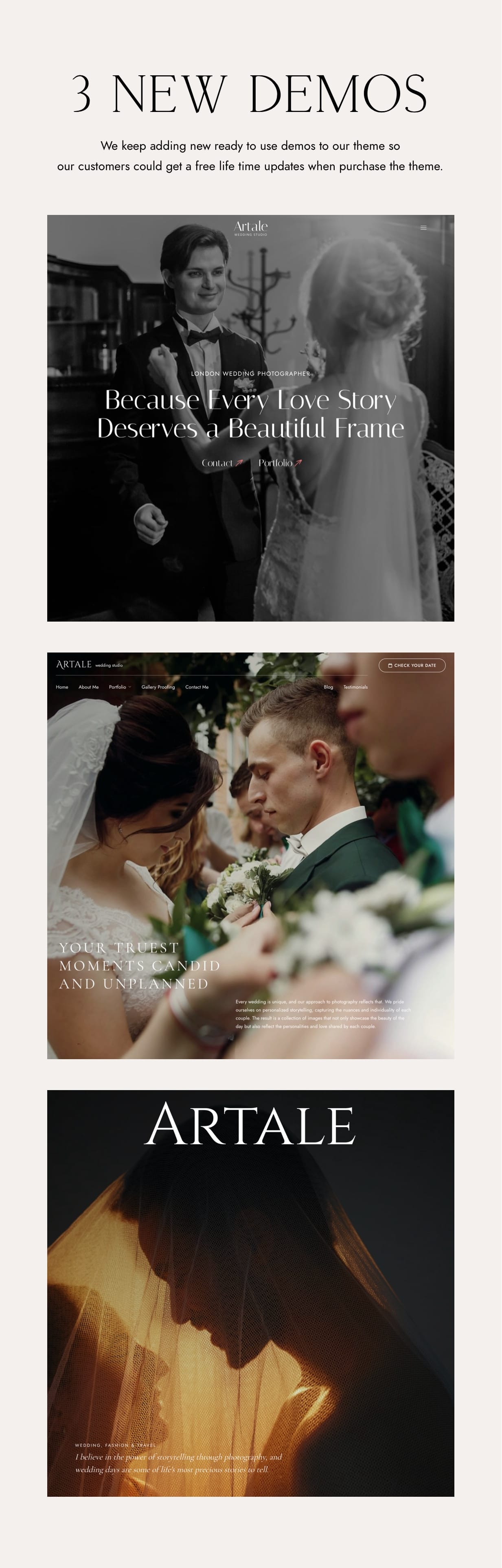 Artale | Wedding Photography WordPress