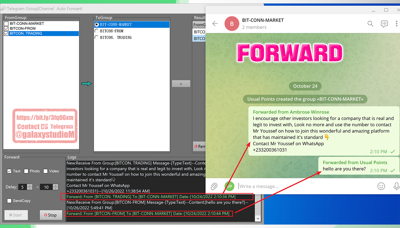 Telegram Auto Group|Channel Forward Message