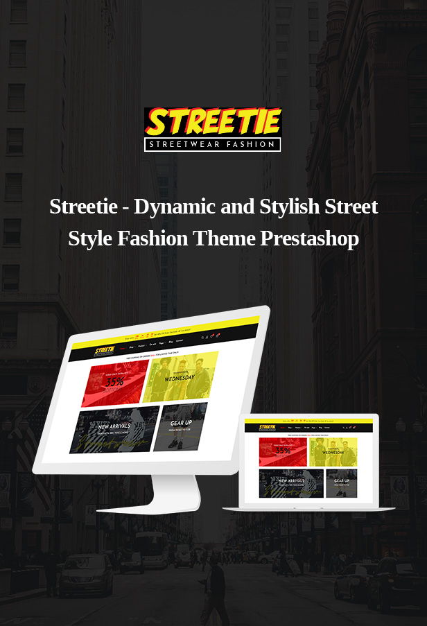 Streetie Prestashop Street Style Fashion Theme for Clothing