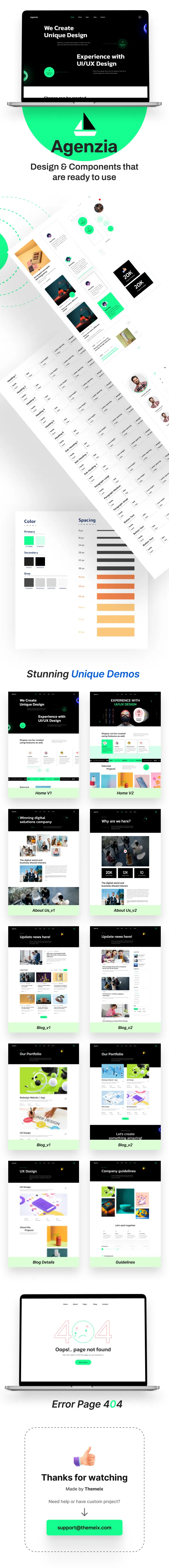 Agenzia - Creative Agency Figma UI Template - 1