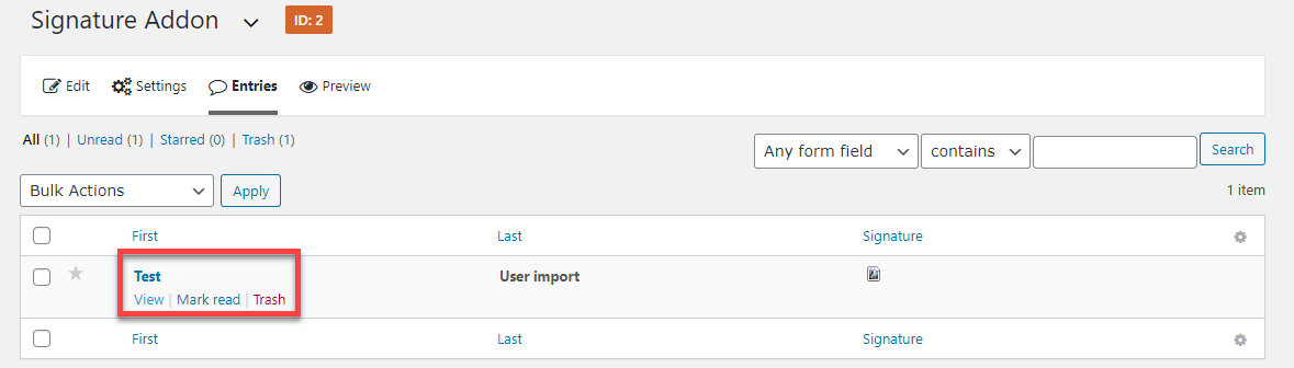 Import Entries for Gravity Forms