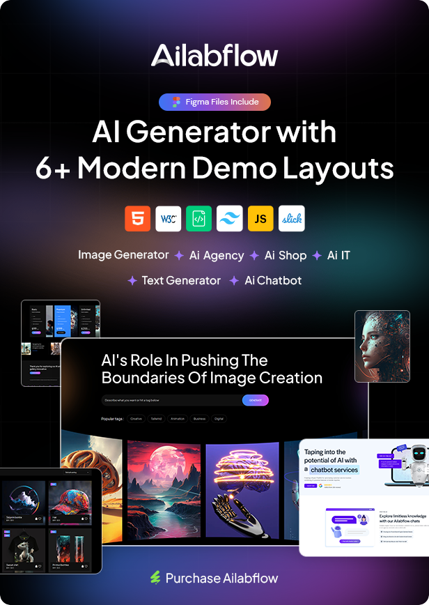 AI Startup & Technology Tailwind Template