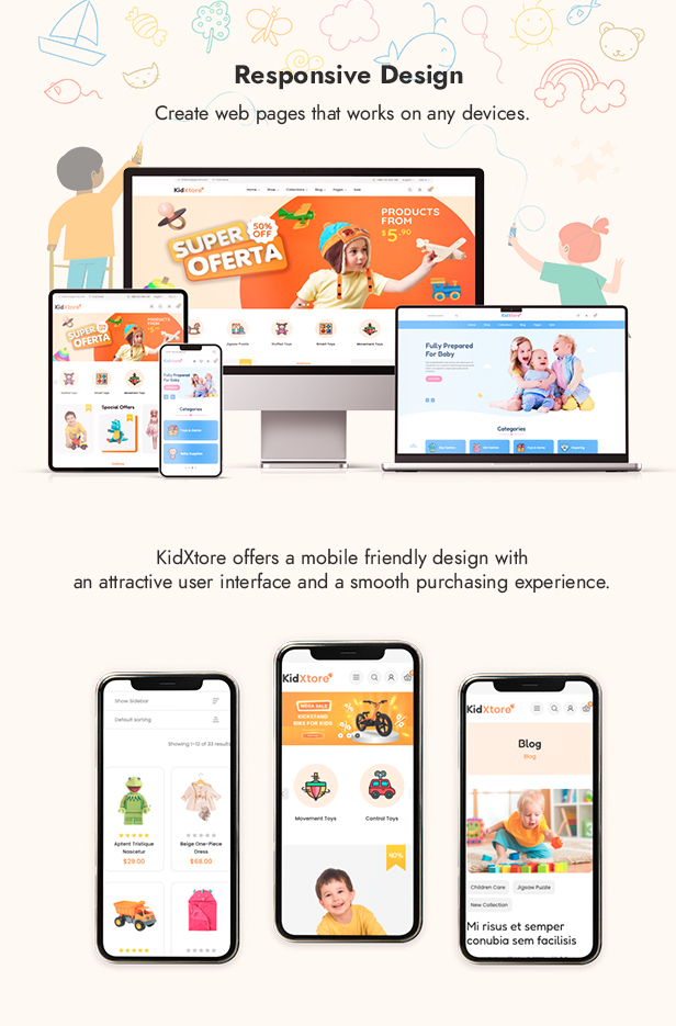 KidXtore - Kids Clothing and Toys Store Elementor WooCommerce WordPress Theme - 11
