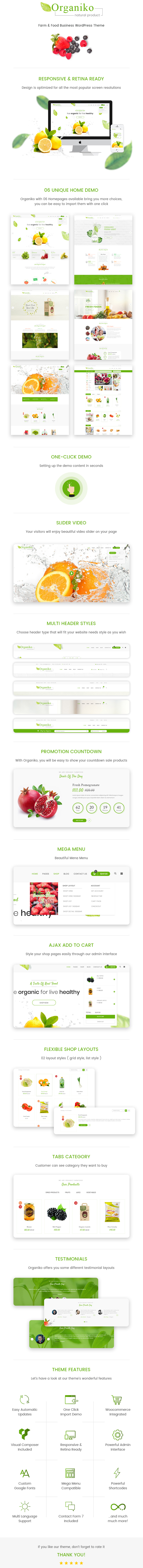 Organiko - Farm & Food Business WordPress Theme