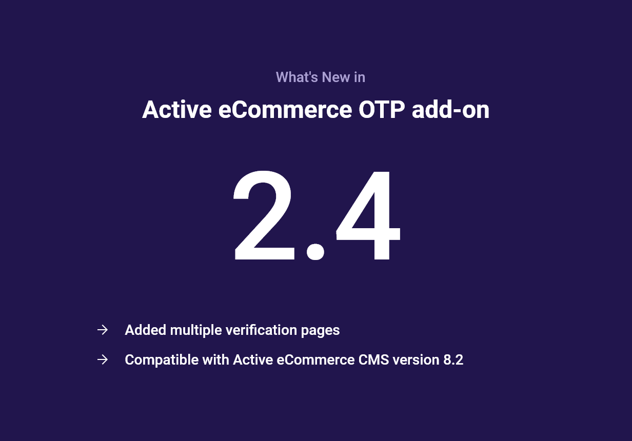 Active eCommerce OTP add-on - 4