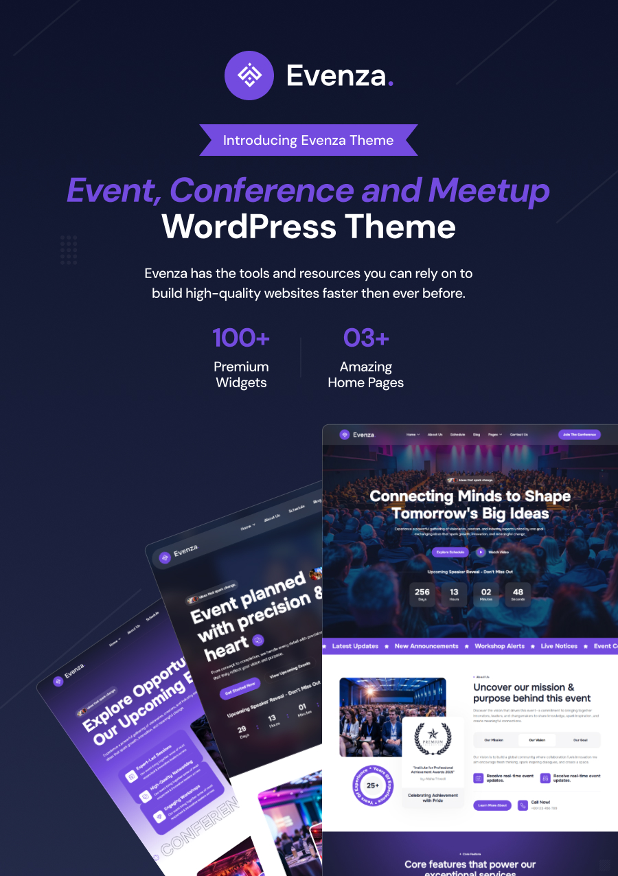 Evenza - Event & Conference WordPress Theme - 3
