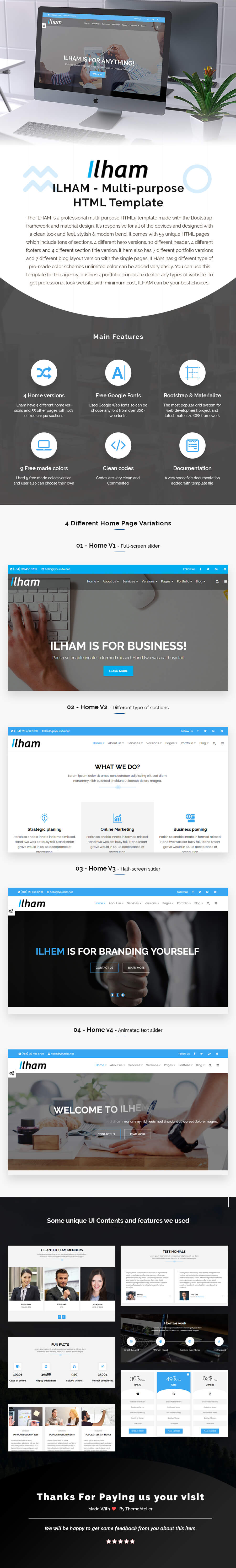 ILHAM - Multi-purpose HTML Template - 1