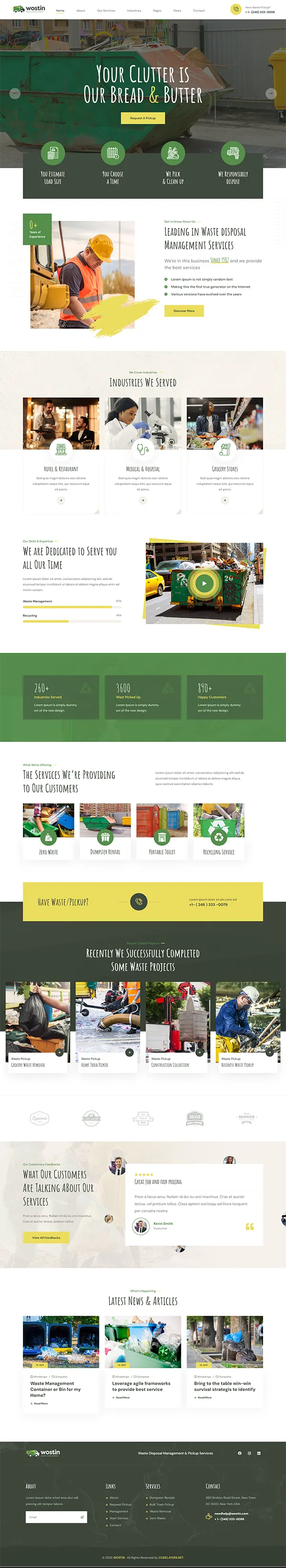 Wostin joomla template