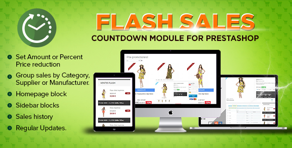 Prestashop Flash sales module - Countdown specials - CodeCanyon Item for Sale