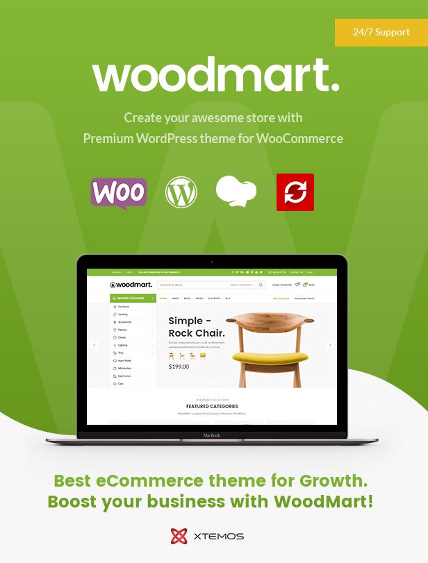 WoodMart-3万销量的WooCommerce商城主题[更至v6.1.4]