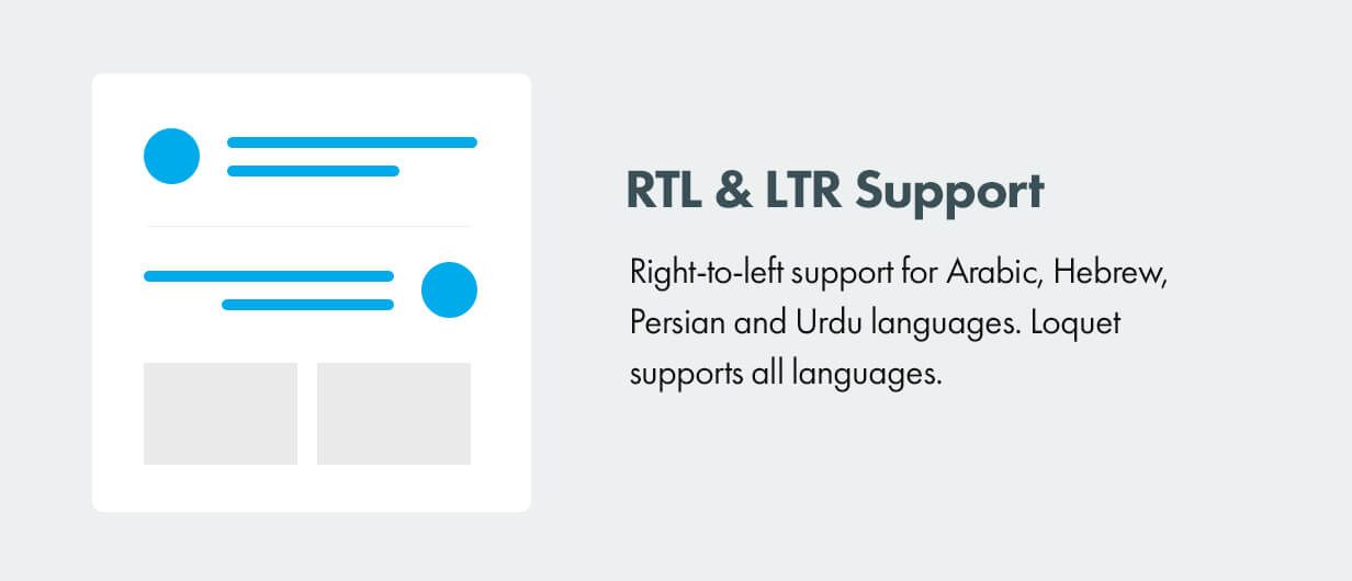 RTL and LTR support