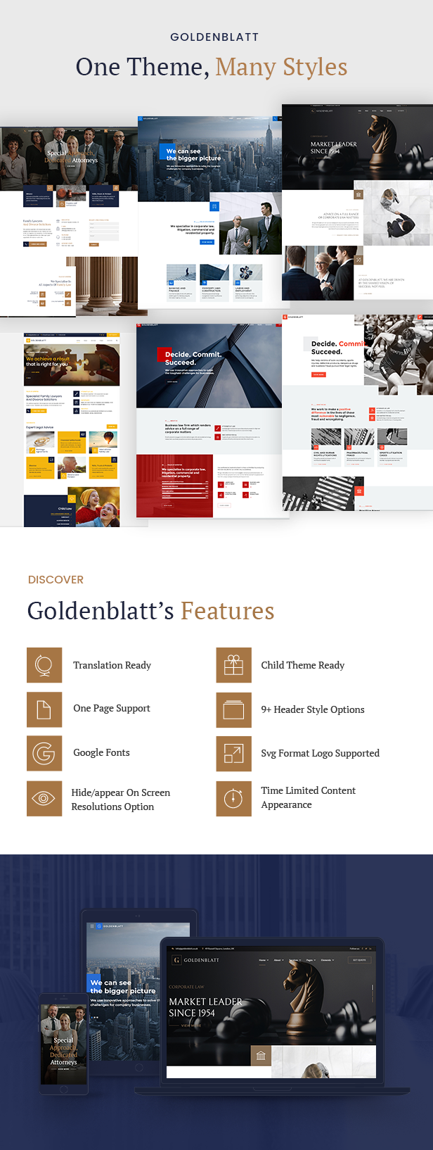 Goldenblatt - Lawyer & Attorney WordPress Theme - 7