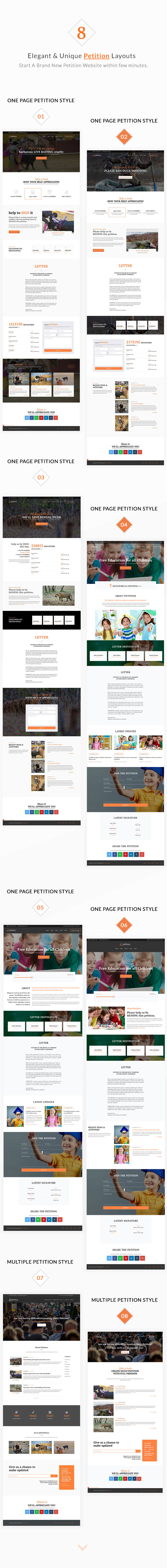 Appeal – Fully Functional Petition Theme