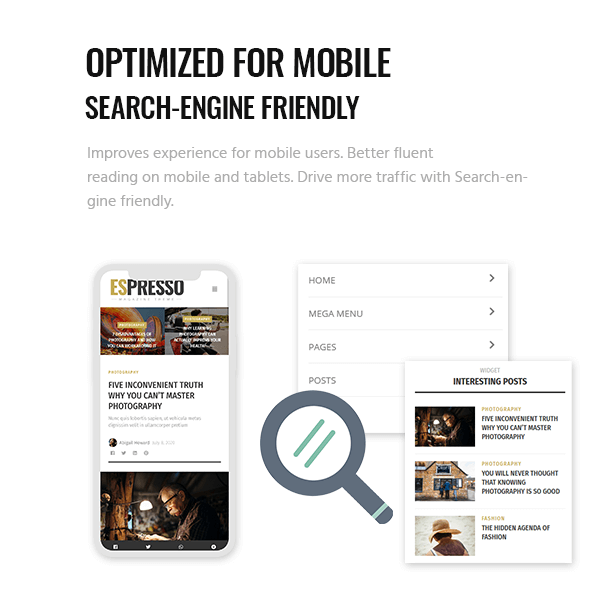 Optimized for mobile