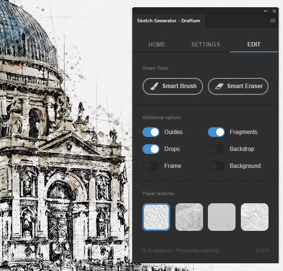 Sketch Generator - Draftum - Photoshop Plugin - 6