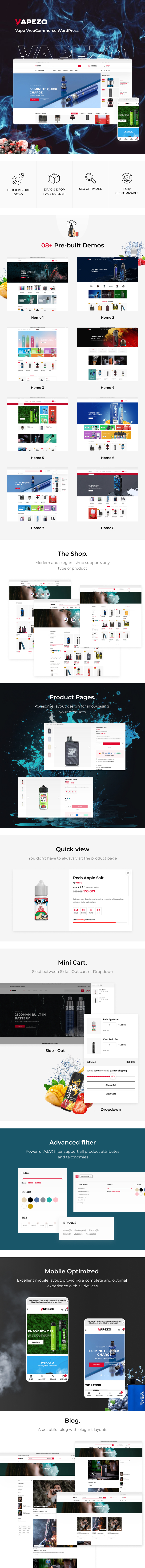 Vapezo – Vape Store WooCommerce WordPress Theme - 1