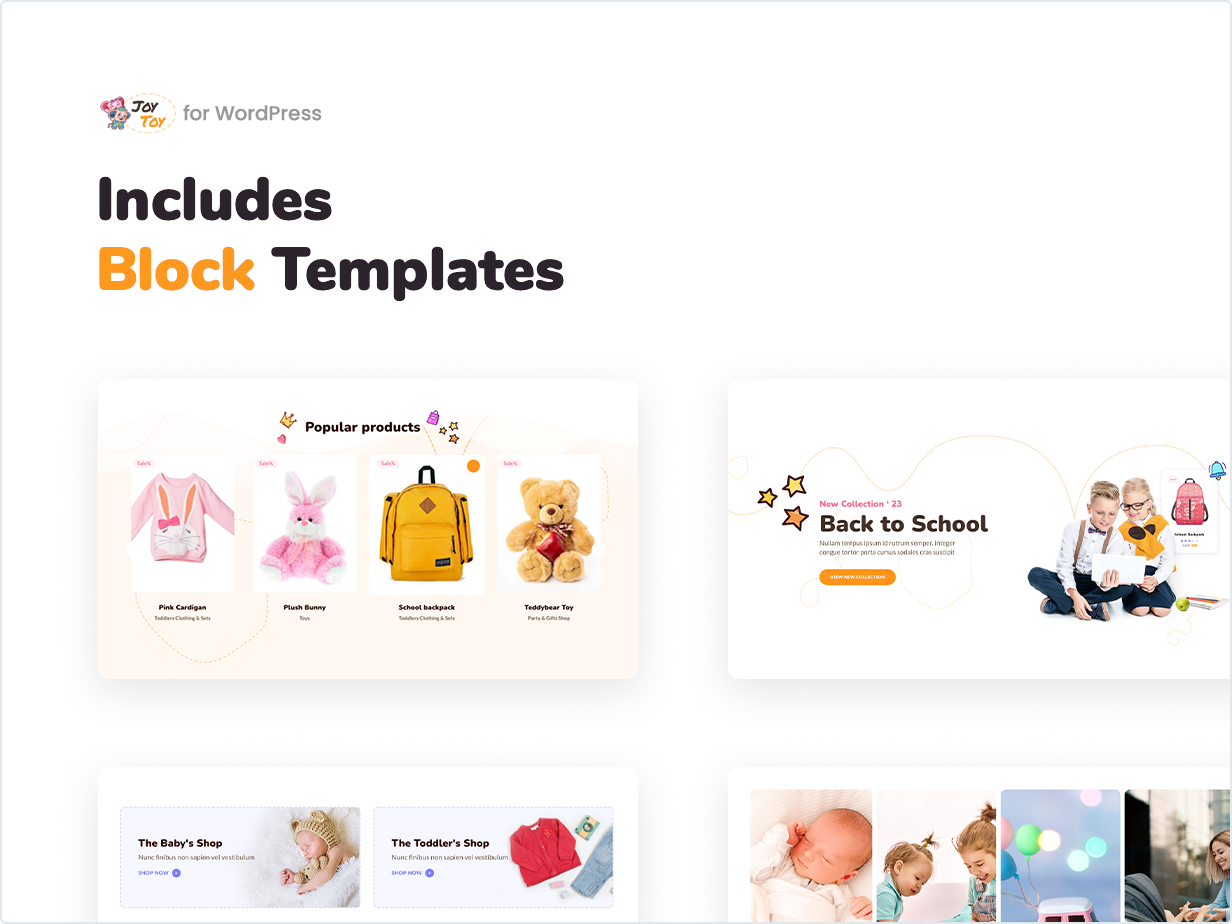 Includes Block Templates