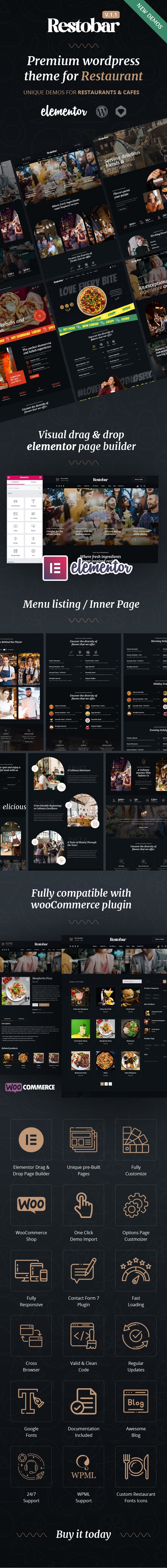 Restaurant / Pub / Cafe WordPress Theme