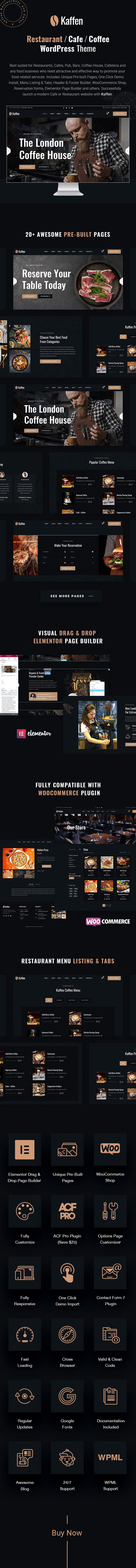 Restaurant / Pub / Cafe WordPress Theme