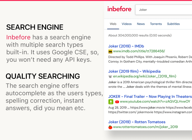 InBefore - News Aggregator with Search Engine - 4