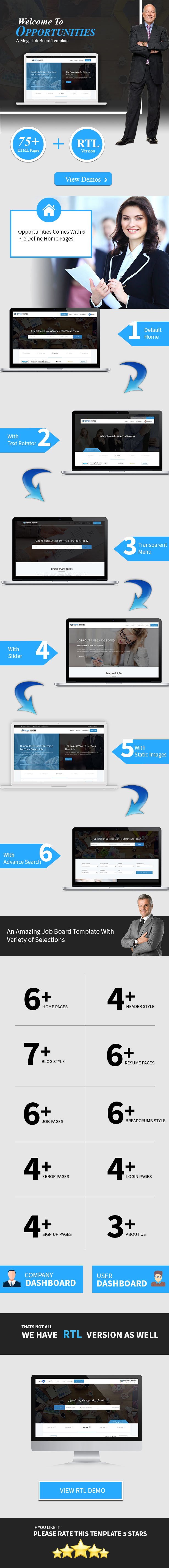 Opportunities A mega Job Board Template
