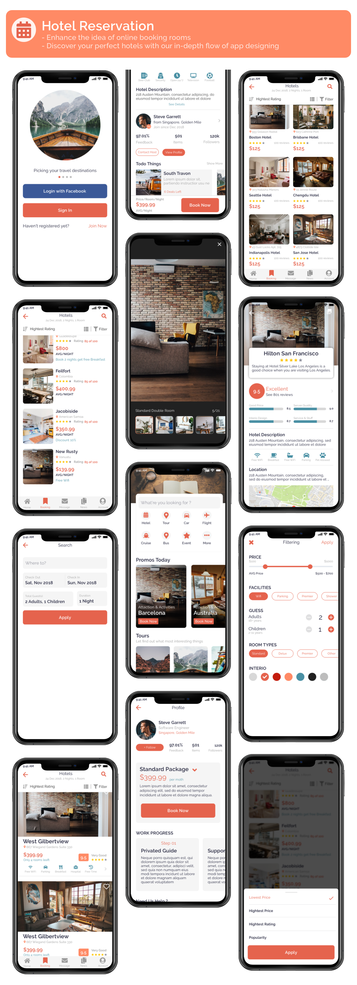 Felix Travel - mobile React Native travel app template - 8