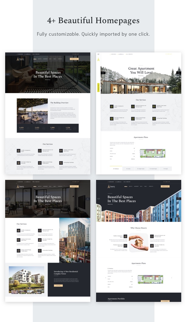 Hourty - Real Estate Classify WordPress Theme