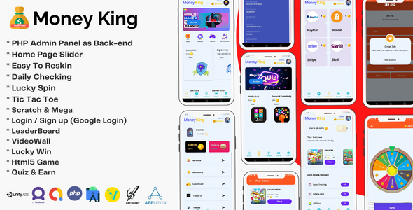 Money King - Android Rewards Earning App With Admin Panel - 3