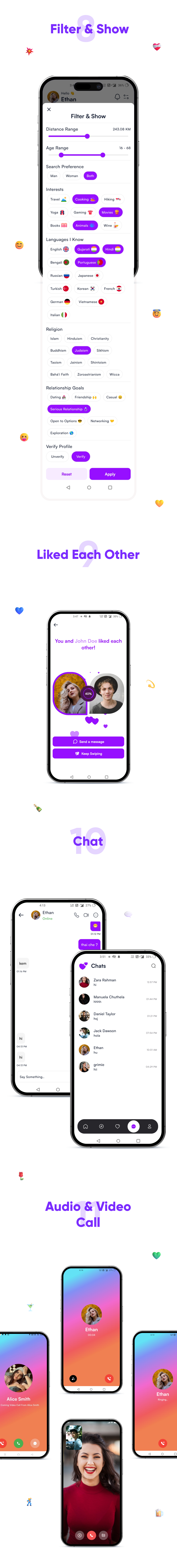 GoMeet - Complete Social Dating Mobile App | Online Dating | Match, Chat & Video Dating | Dating App - 3