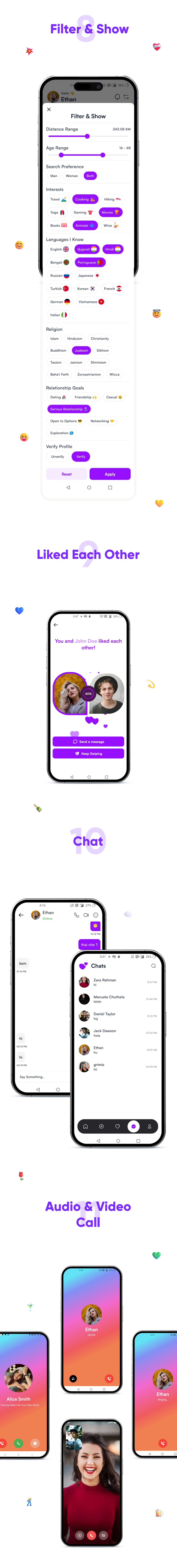 GoMeet - Complete Social Dating Mobile App | Online Dating | Match, Chat & Video Dating | Dating App - 4